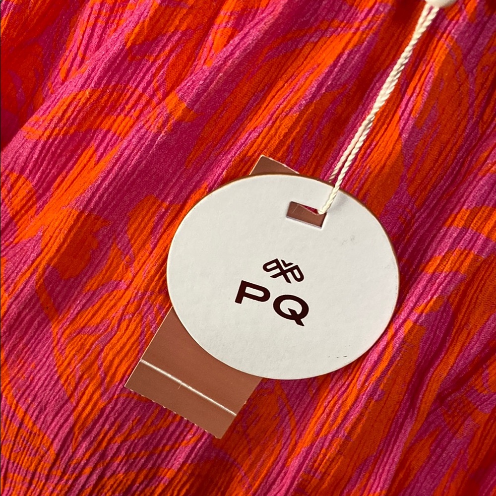 PQ swim pink & orange DEL Daphne mini dress swim suit coverup size M/L - Picture 7 of 13